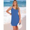 imageANRABESS Womens Cover Up 2026 Beach Vacation Tank Dress Eyelet Spaghetti Strap Bathing Suit Summer Swimsuits Mini SundressRoyal Blue