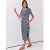 imageANRABESS Womens Midi DressSummer Long Tshirts DressesShort Sleeve Split StripeComfy Travel Beach Vacation Casual WearBlue White Stripe