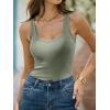 imageANRABESS Womens Ribbed Tank Top Scoop Neck Sleeveless Fitted Tee for Workout Going Out Casual amp Summer WearArmy Green