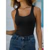 imageANRABESS Womens Ribbed Tank Top Scoop Neck Sleeveless Fitted Tee for Workout Going Out Casual amp Summer WearBlack