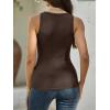 imageANRABESS Womens Ribbed Tank Top Scoop Neck Sleeveless Fitted Tee for Workout Going Out Casual amp Summer WearBrown