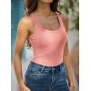 imageANRABESS Womens Ribbed Tank Top Scoop Neck Sleeveless Fitted Tee for Workout Going Out Casual amp Summer WearCoral Pink