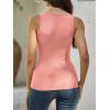 imageANRABESS Womens Ribbed Tank Top Scoop Neck Sleeveless Fitted Tee for Workout Going Out Casual amp Summer WearCoral Pink