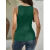 imageANRABESS Womens Ribbed Tank Top Scoop Neck Sleeveless Fitted Tee for Workout Going Out Casual amp Summer WearDeep Green