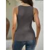 imageANRABESS Womens Ribbed Tank Top Scoop Neck Sleeveless Fitted Tee for Workout Going Out Casual amp Summer WearDeep Grey