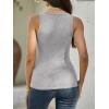 imageANRABESS Womens Ribbed Tank Top Scoop Neck Sleeveless Fitted Tee for Workout Going Out Casual amp Summer WearGrey