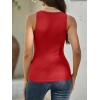 imageANRABESS Womens Ribbed Tank Top Scoop Neck Sleeveless Fitted Tee for Workout Going Out Casual amp Summer WearRed