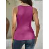 imageANRABESS Womens Ribbed Tank Top Scoop Neck Sleeveless Fitted Tee for Workout Going Out Casual amp Summer WearRose Purple