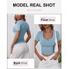 imageANRABESS Womens Short Sleeve Henley Shirts Ribbed Slim Fitted Tee Summer Work Tops 2026 Button Blouse Spring Vacation ClothesDeep Blue