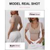 imageANRABESS Womens Short Sleeve Henley Shirts Ribbed Slim Fitted Tee Summer Work Tops 2026 Button Blouse Spring Vacation ClothesLight Khaki