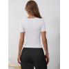 imageANRABESS Womens Short Sleeve Henley Shirts Ribbed Slim Fitted Tee Summer Work Tops 2026 Button Blouse Spring Vacation ClothesWhite