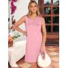 imageANRABESS Womens Summer Casual Beach Mini Dress 2026 Sleeveless V Neck Loose Split WrinkleFree Travel Vacation Short SundressPink