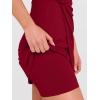 imageANRABESS Womens Summer Dresses 2026 Bodycon Sleeveless Romper Skort Twist Waist Night Out Vacation Mini Dress Built in ShortsDeep Red