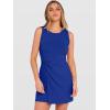 imageANRABESS Womens Summer Dresses 2026 Bodycon Sleeveless Romper Skort Twist Waist Night Out Vacation Mini Dress Built in ShortsRoyal Blue