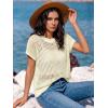 imageANRABESS Womens Tops 2026 Trendy Summer Shirts Crochet Cap Sleeve Knitted Sweater Spring Beach Vacation ClothesCream White