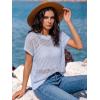 imageANRABESS Womens Tops 2026 Trendy Summer Shirts Crochet Cap Sleeve Knitted Sweater Spring Beach Vacation ClothesSky