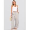 imageANRABESS Womens Wide Leg Beach Pants Elastic Waist Lightweight Casual Flowy Palazzo Lounge Trousers with PocketsDusty Apricot
