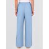 imageANRABESS Womens Wide Leg Beach Pants Elastic Waist Lightweight Casual Flowy Palazzo Lounge Trousers with PocketsLight Blue
