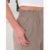 imageANRABESS Womens Wide Leg Palazzo Pants Summer Beach High Waisted Cropped Flowy Pants 2026 Dressy Casual Trousers with PocketsLight Camel
