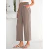 imageANRABESS Womens Wide Leg Palazzo Pants Summer Beach High Waisted Cropped Flowy Pants 2026 Dressy Casual Trousers with PocketsLight Camel