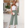 imageANRABESS Womens Wide Leg Palazzo Pants Summer Beach High Waisted Cropped Flowy Pants 2026 Dressy Casual Trousers with PocketsLight Green