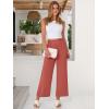 imageANRABESS Womens Wide Leg Palazzo Pants Summer Beach High Waisted Cropped Flowy Pants 2026 Dressy Casual Trousers with PocketsOrange Red