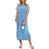 Blue White Floral