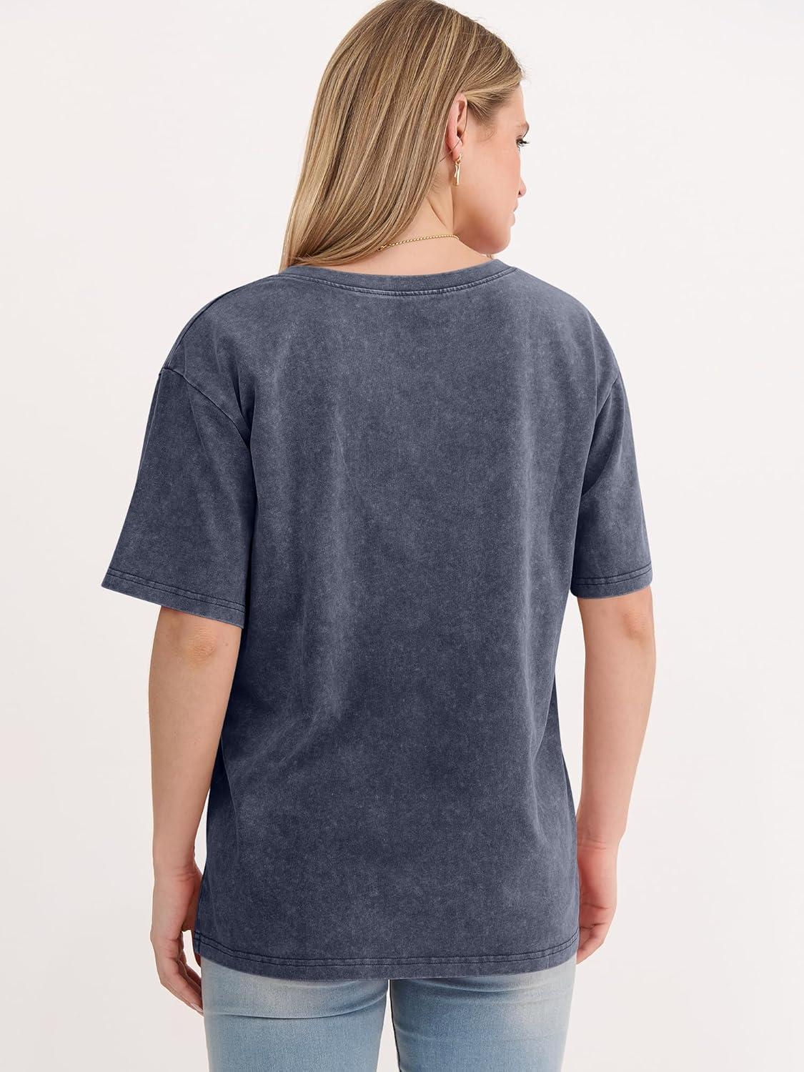 imageANRABESS Womens Oversized Acid Washed TShirt Short Sleeve Vintage Casual V Neck Tops 2026 Summer Basic Tee Trendy ClothesNavy Blue