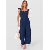imageANRABESS Jumpsuits for Women Dressy One Piece Summer Outfits Wide Leg Sleeveless Smocked Romper Jumpers Casual Beach OverallsDeep Navy