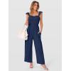 imageANRABESS Jumpsuits for Women Dressy One Piece Summer Outfits Wide Leg Sleeveless Smocked Romper Jumpers Casual Beach OverallsDeep Navy