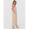imageANRABESS Jumpsuits for Women Dressy One Piece Summer Outfits Wide Leg Sleeveless Smocked Romper Jumpers Casual Beach OverallsParchment
