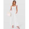 imageANRABESS Jumpsuits for Women Dressy One Piece Summer Outfits Wide Leg Sleeveless Smocked Romper Jumpers Casual Beach OverallsWhite