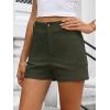 imageANRABESS Shorts for Women Dressy Stretchy Comfort Business Casual Work 2026 Summer Cute WrinkleFree Shorts with Flat PocketsArmy Green