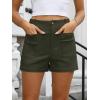 imageANRABESS Shorts for Women Dressy Stretchy Comfort Business Casual Work 2026 Summer Cute WrinkleFree Shorts with Flat PocketsArmy Green