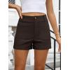 imageANRABESS Shorts for Women Dressy Stretchy Comfort Business Casual Work 2026 Summer Cute WrinkleFree Shorts with Flat PocketsBrown
