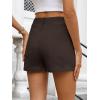 imageANRABESS Shorts for Women Dressy Stretchy Comfort Business Casual Work 2026 Summer Cute WrinkleFree Shorts with Flat PocketsBrown