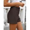 imageANRABESS Shorts for Women Dressy Stretchy Comfort Business Casual Work 2026 Summer Cute WrinkleFree Shorts with Flat PocketsBrown