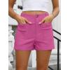 imageANRABESS Shorts for Women Dressy Stretchy Comfort Business Casual Work 2026 Summer Cute WrinkleFree Shorts with Flat PocketsHot Pink