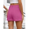 imageANRABESS Shorts for Women Dressy Stretchy Comfort Business Casual Work 2026 Summer Cute WrinkleFree Shorts with Flat PocketsHot Pink