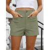 imageANRABESS Shorts for Women Dressy Stretchy Comfort Business Casual Work 2026 Summer Cute WrinkleFree Shorts with Flat PocketsLight Green