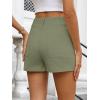 imageANRABESS Shorts for Women Dressy Stretchy Comfort Business Casual Work 2026 Summer Cute WrinkleFree Shorts with Flat PocketsLight Green
