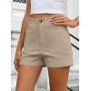 imageANRABESS Shorts for Women Dressy Stretchy Comfort Business Casual Work 2026 Summer Cute WrinkleFree Shorts with Flat PocketsParchment