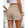 imageANRABESS Shorts for Women Dressy Stretchy Comfort Business Casual Work 2026 Summer Cute WrinkleFree Shorts with Flat PocketsParchment