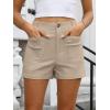imageANRABESS Shorts for Women Dressy Stretchy Comfort Business Casual Work 2026 Summer Cute WrinkleFree Shorts with Flat PocketsParchment