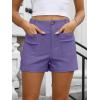 imageANRABESS Shorts for Women Dressy Stretchy Comfort Business Casual Work 2026 Summer Cute WrinkleFree Shorts with Flat PocketsPurple