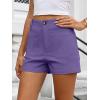 imageANRABESS Shorts for Women Dressy Stretchy Comfort Business Casual Work 2026 Summer Cute WrinkleFree Shorts with Flat PocketsPurple