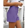 imageANRABESS Shorts for Women Dressy Stretchy Comfort Business Casual Work 2026 Summer Cute WrinkleFree Shorts with Flat PocketsPurple