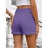 imageANRABESS Shorts for Women Dressy Stretchy Comfort Business Casual Work 2026 Summer Cute WrinkleFree Shorts with Flat PocketsPurple