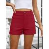 imageANRABESS Shorts for Women Dressy Stretchy Comfort Business Casual Work 2026 Summer Cute WrinkleFree Shorts with Flat PocketsRed