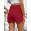 imageANRABESS Shorts for Women Dressy Stretchy Comfort Business Casual Work 2026 Summer Cute WrinkleFree Shorts with Flat PocketsRed